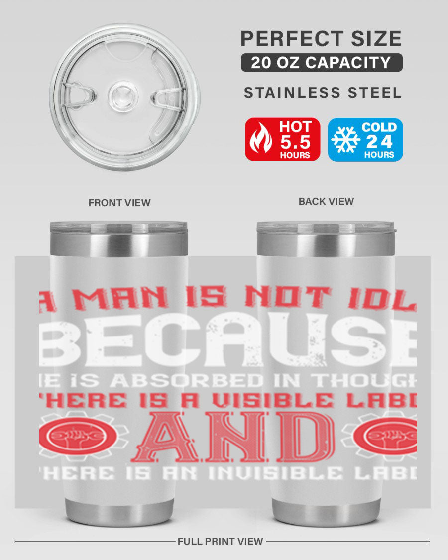 A stylish 20oz and 30oz stainless steel tumbler with a copper lining, showcasing a press-in lid and modern design, perfect for hot and cold beverages.