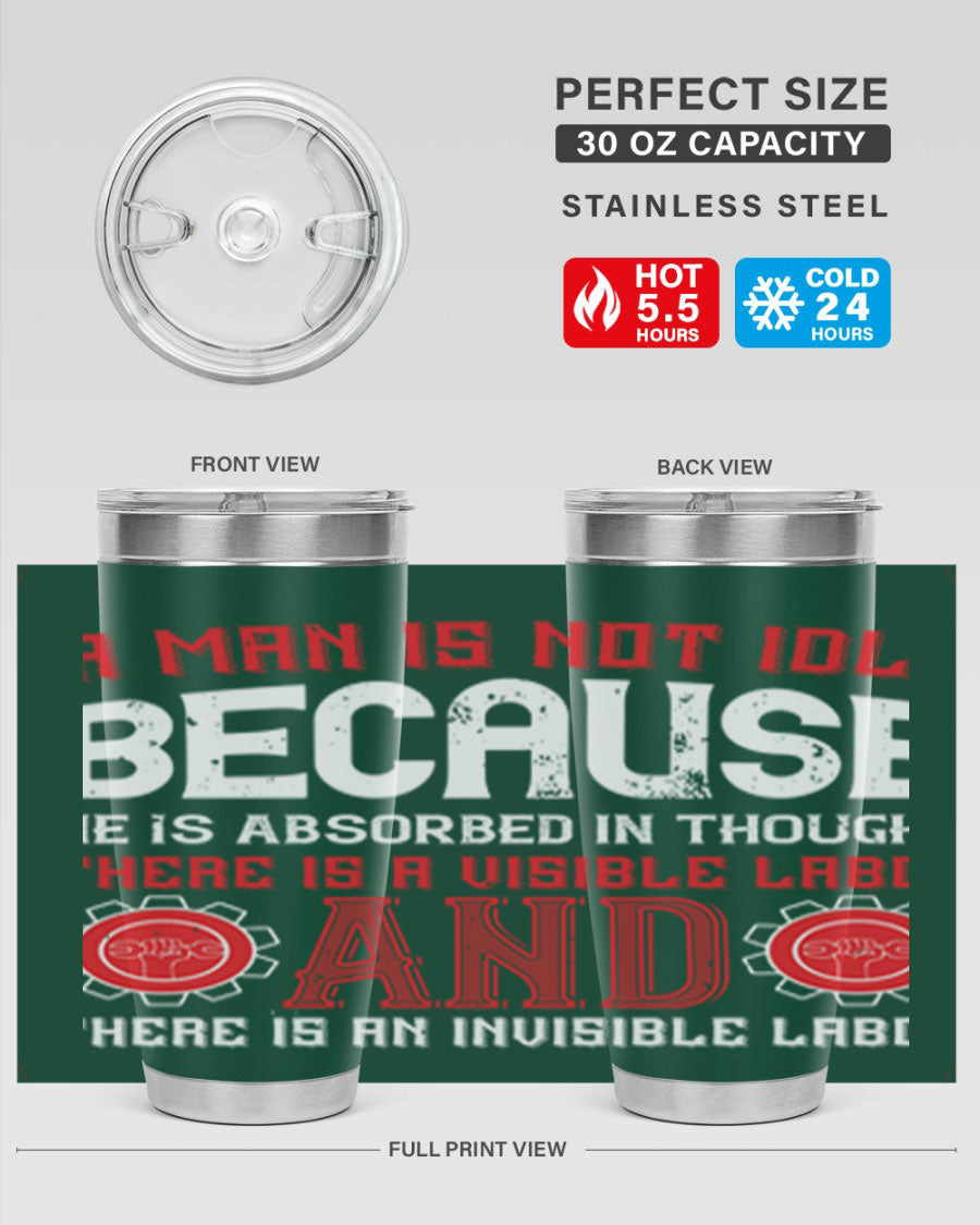 A stylish 20oz and 30oz stainless steel tumbler with a copper lining, showcasing a press-in lid and modern design, perfect for hot and cold beverages.