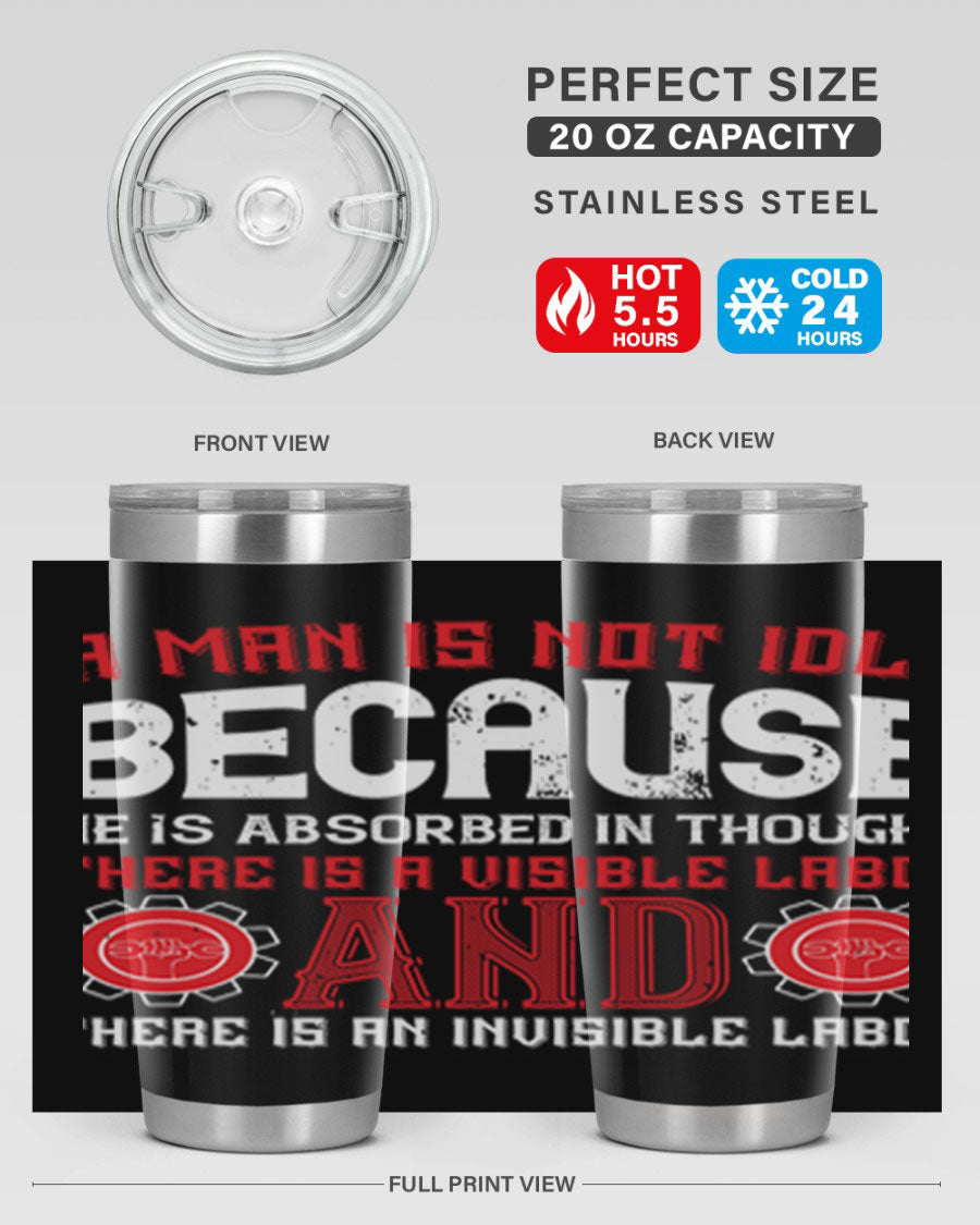 A stylish 20oz and 30oz stainless steel tumbler with a copper lining, showcasing a press-in lid and modern design, perfect for hot and cold beverages.