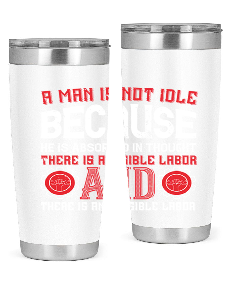 A stylish 20oz and 30oz stainless steel tumbler with a copper lining, showcasing a press-in lid and modern design, perfect for hot and cold beverages.