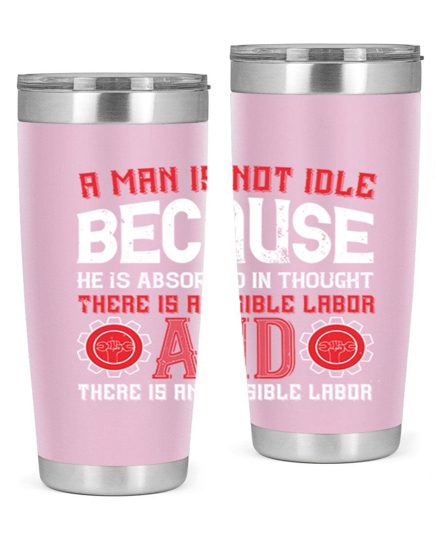 A stylish 20oz and 30oz stainless steel tumbler with a copper lining, showcasing a press-in lid and modern design, perfect for hot and cold beverages.