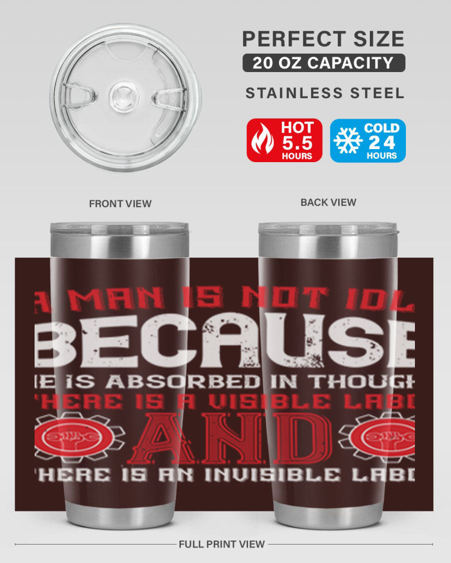 A stylish 20oz and 30oz stainless steel tumbler with a copper lining, showcasing a press-in lid and modern design, perfect for hot and cold beverages.