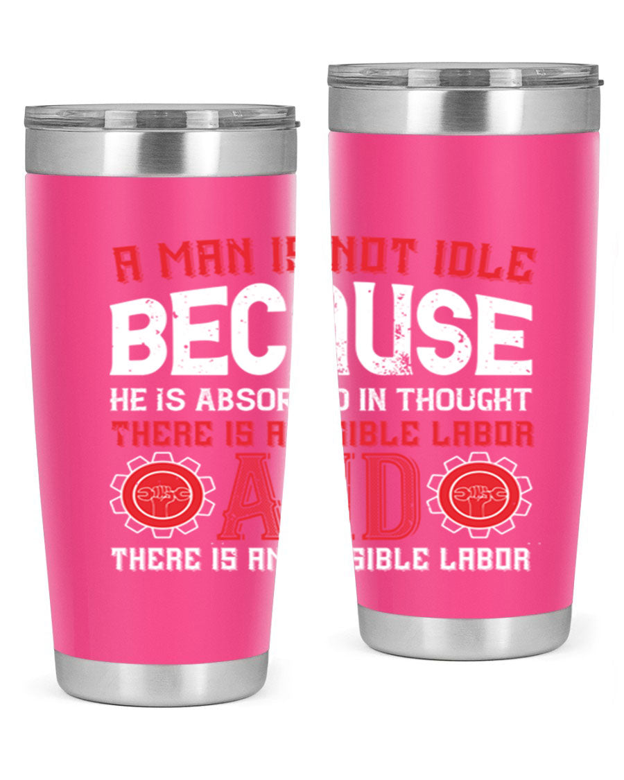 A stylish 20oz and 30oz stainless steel tumbler with a copper lining, showcasing a press-in lid and modern design, perfect for hot and cold beverages.