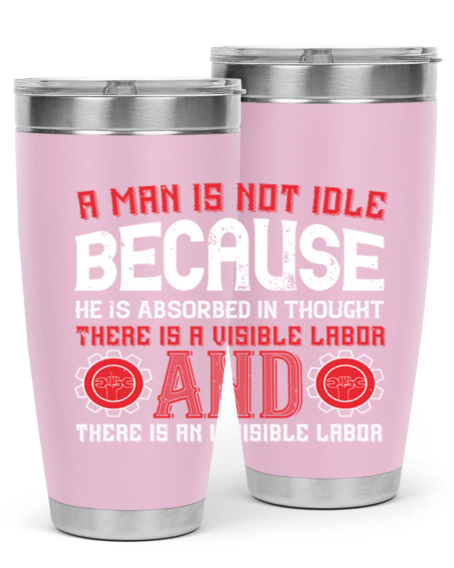 A stylish 20oz and 30oz stainless steel tumbler with a copper lining, showcasing a press-in lid and modern design, perfect for hot and cold beverages.