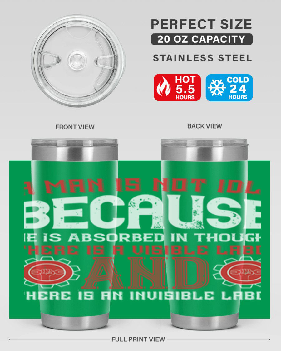 A stylish 20oz and 30oz stainless steel tumbler with a copper lining, showcasing a press-in lid and modern design, perfect for hot and cold beverages.