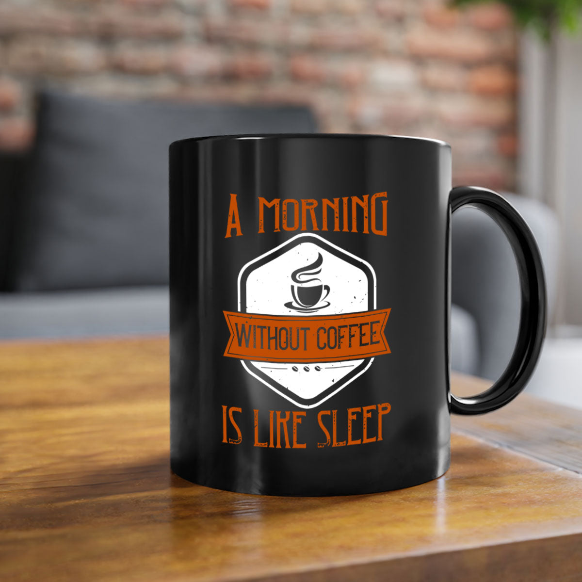 A stylish two-tone coffee mug with a glossy finish, featuring a colored handle and interior, perfect for coffee lovers.