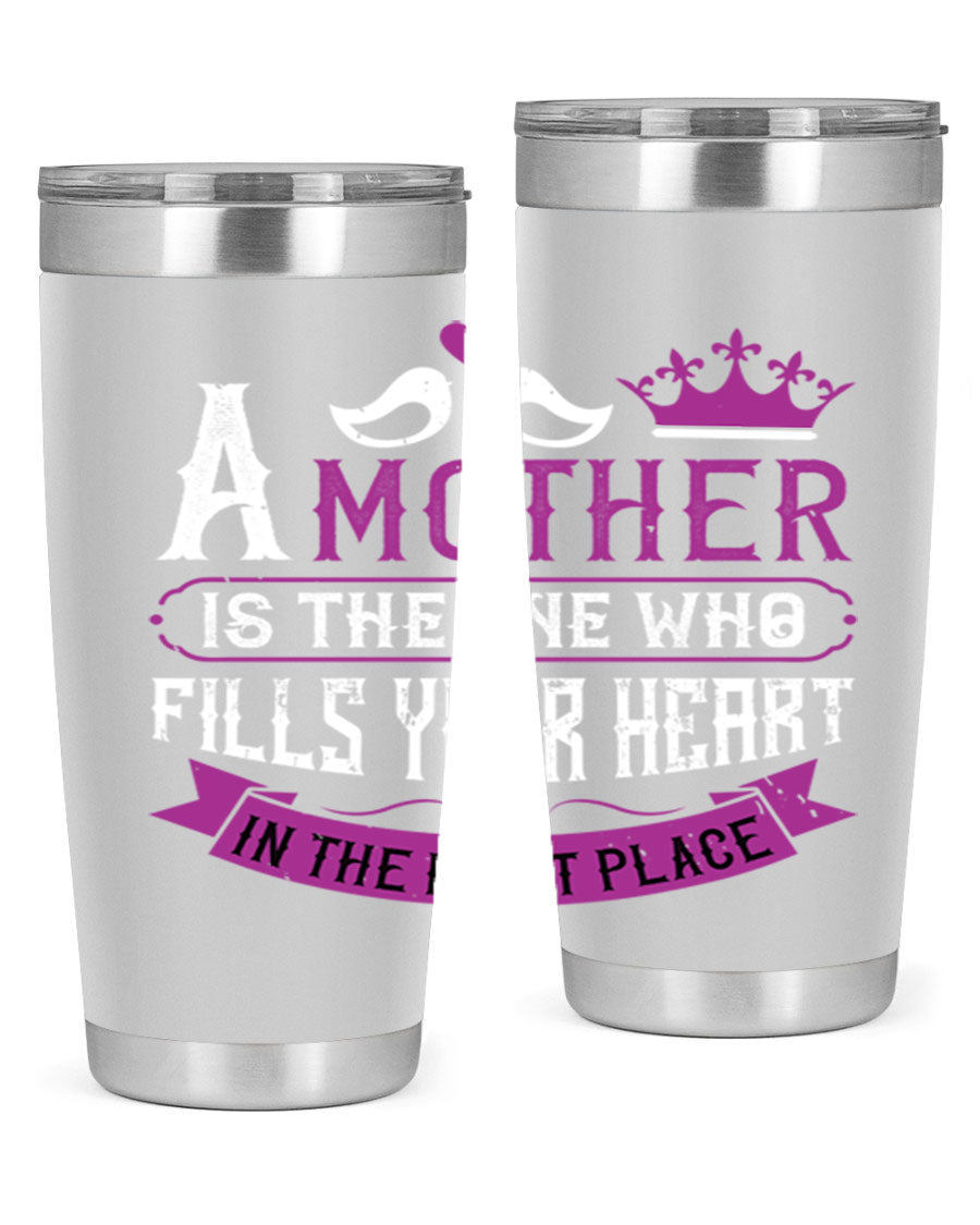 A stylish 20oz and 30oz stainless steel tumbler with a heartfelt Mother's Day design, perfect for keeping drinks hot or cold.