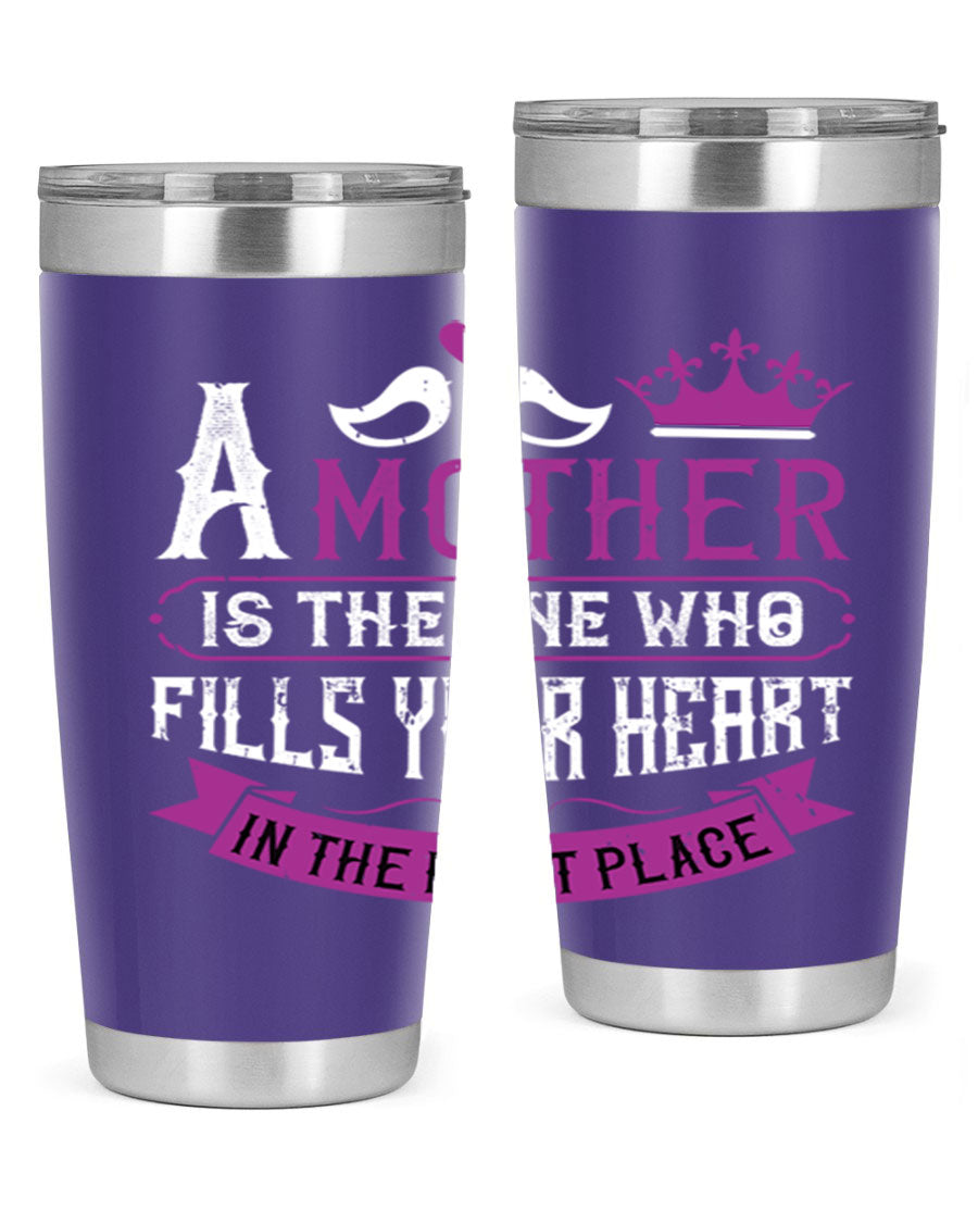 A stylish 20oz and 30oz stainless steel tumbler with a heartfelt Mother's Day design, perfect for keeping drinks hot or cold.