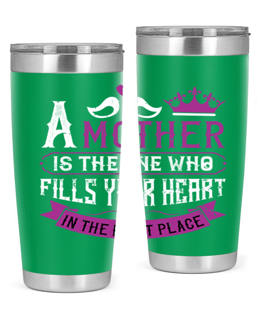 A stylish 20oz and 30oz stainless steel tumbler with a heartfelt Mother's Day design, perfect for keeping drinks hot or cold.