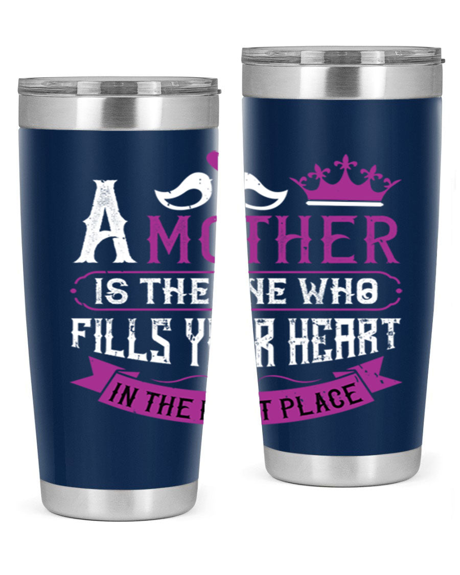 A stylish 20oz and 30oz stainless steel tumbler with a heartfelt Mother's Day design, perfect for keeping drinks hot or cold.
