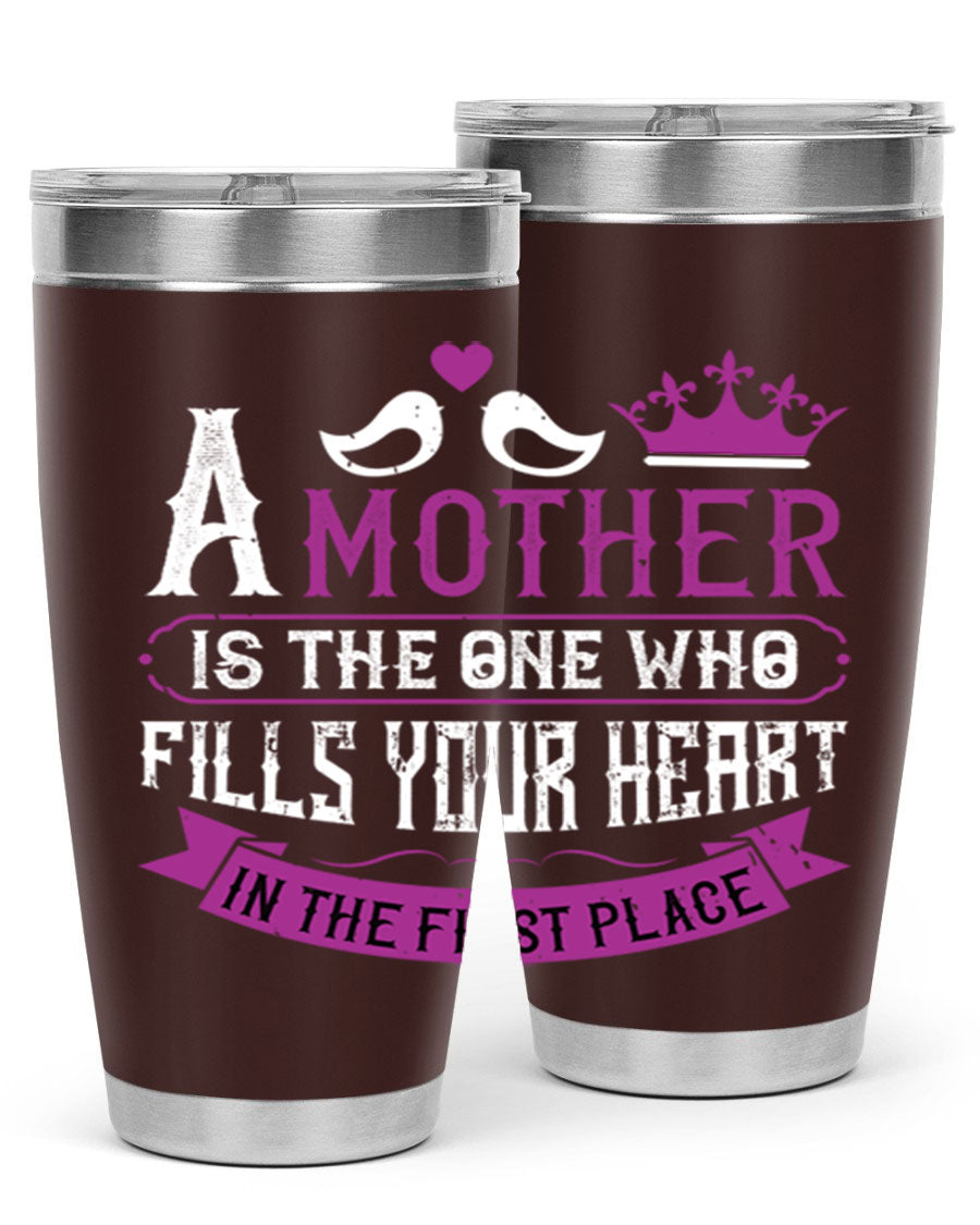 A stylish 20oz and 30oz stainless steel tumbler with a heartfelt Mother's Day design, perfect for keeping drinks hot or cold.