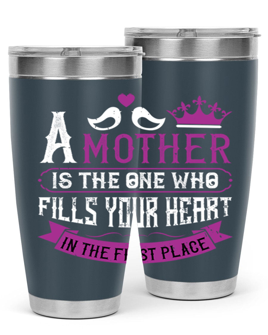 A stylish 20oz and 30oz stainless steel tumbler with a heartfelt Mother's Day design, perfect for keeping drinks hot or cold.