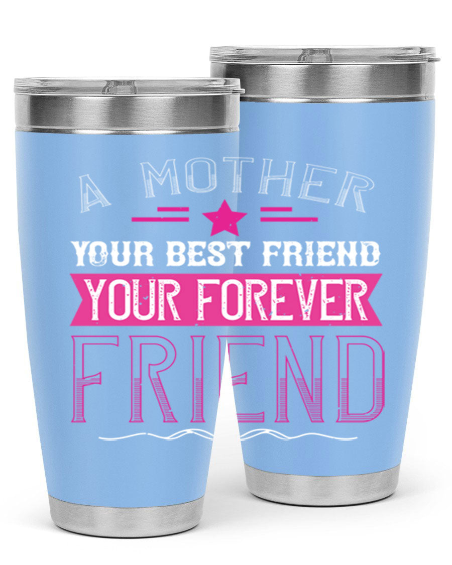 Stylish stainless steel tumbler featuring a heartfelt message about mothers, available in 20oz and 30oz sizes.