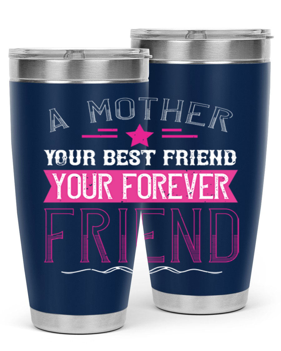 Stylish stainless steel tumbler featuring a heartfelt message about mothers, available in 20oz and 30oz sizes.