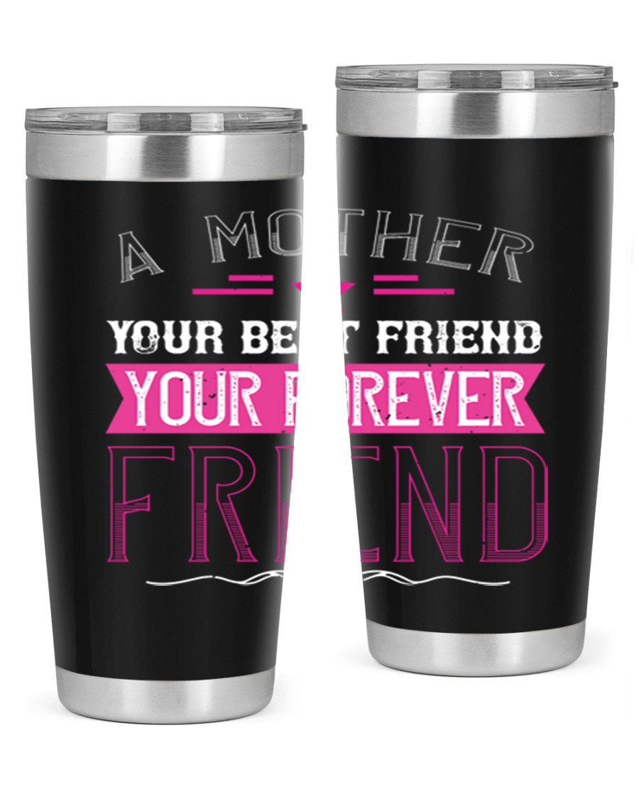 Stylish stainless steel tumbler featuring a heartfelt message about mothers, available in 20oz and 30oz sizes.