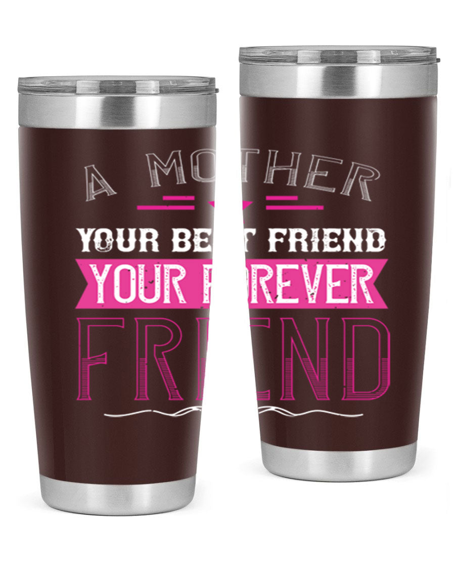 Stylish stainless steel tumbler featuring a heartfelt message about mothers, available in 20oz and 30oz sizes.