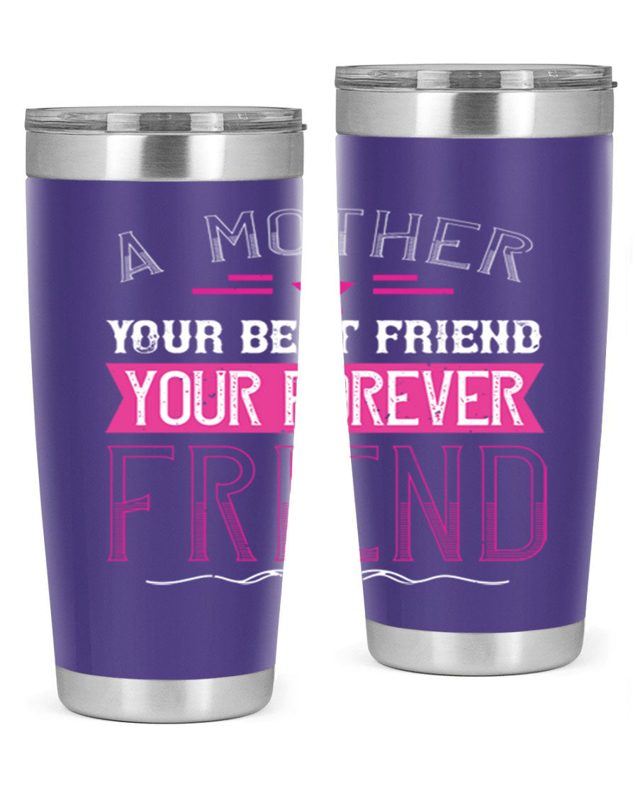 Stylish stainless steel tumbler featuring a heartfelt message about mothers, available in 20oz and 30oz sizes.