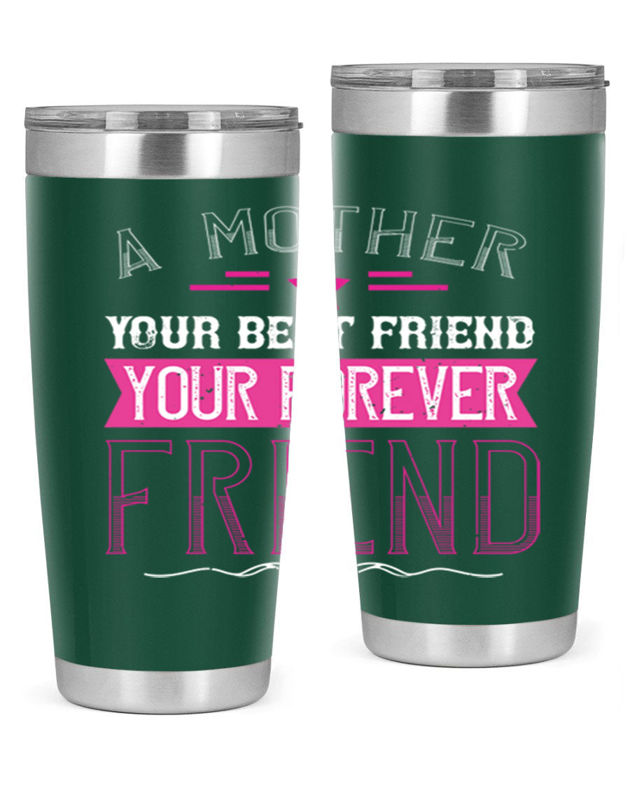 Stylish stainless steel tumbler featuring a heartfelt message about mothers, available in 20oz and 30oz sizes.
