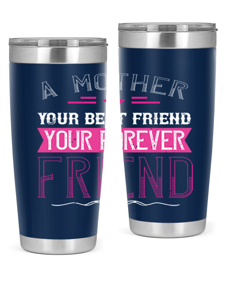 Stylish stainless steel tumbler featuring a heartfelt message about mothers, available in 20oz and 30oz sizes.