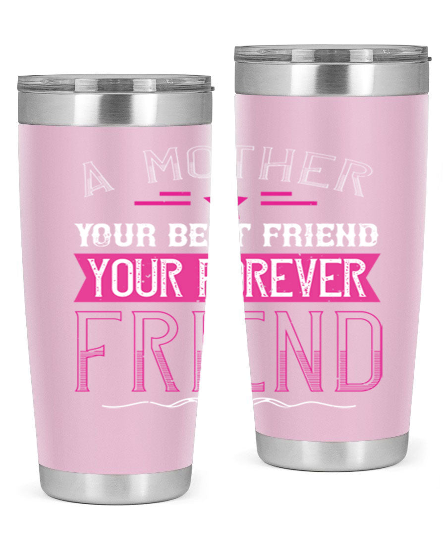 Stylish stainless steel tumbler featuring a heartfelt message about mothers, available in 20oz and 30oz sizes.