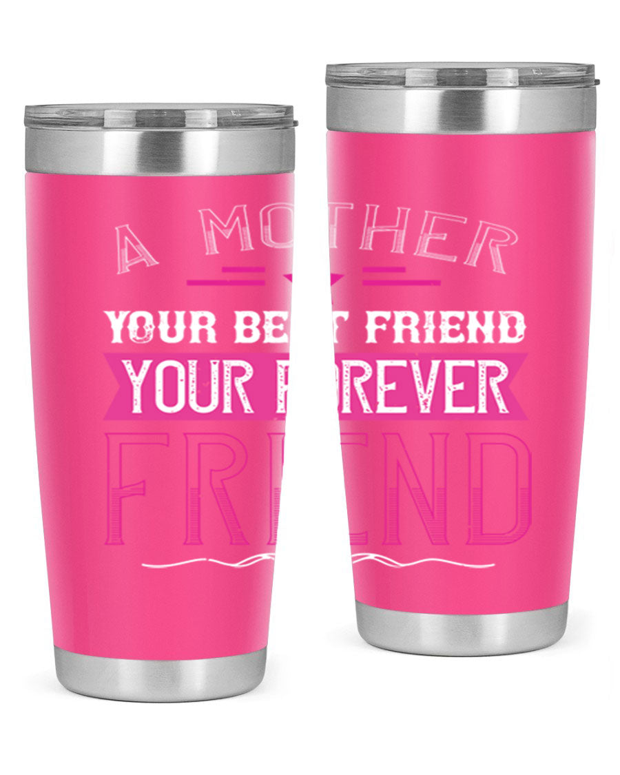 Stylish stainless steel tumbler featuring a heartfelt message about mothers, available in 20oz and 30oz sizes.