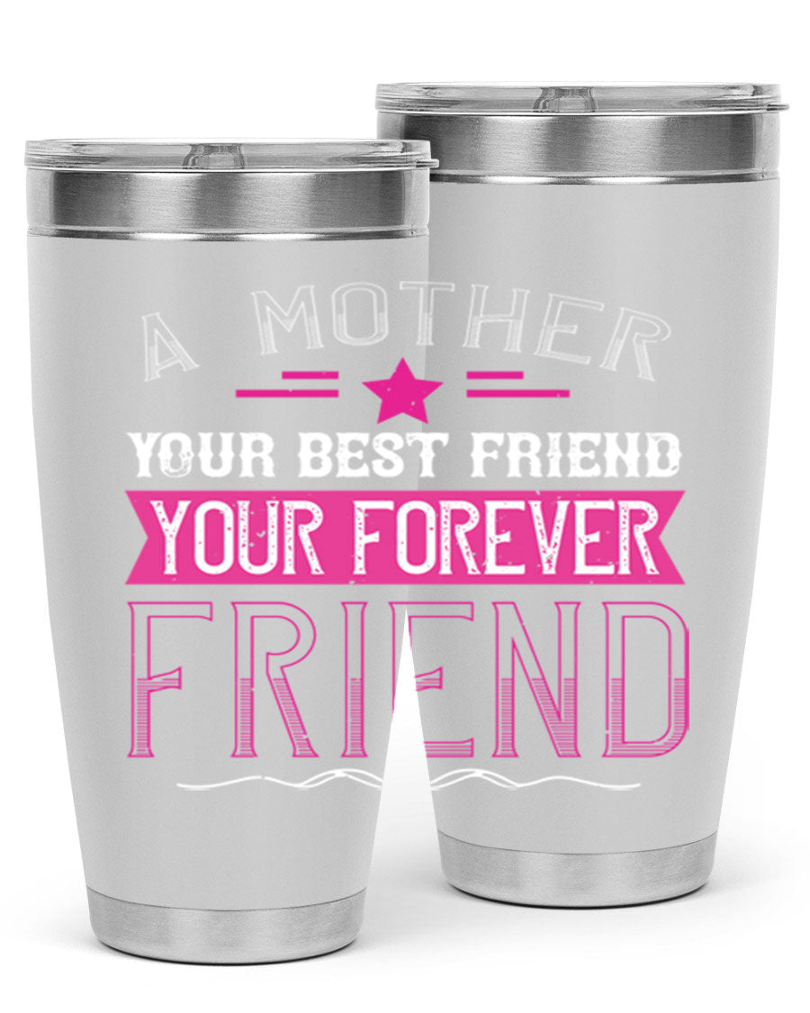 Stylish stainless steel tumbler featuring a heartfelt message about mothers, available in 20oz and 30oz sizes.