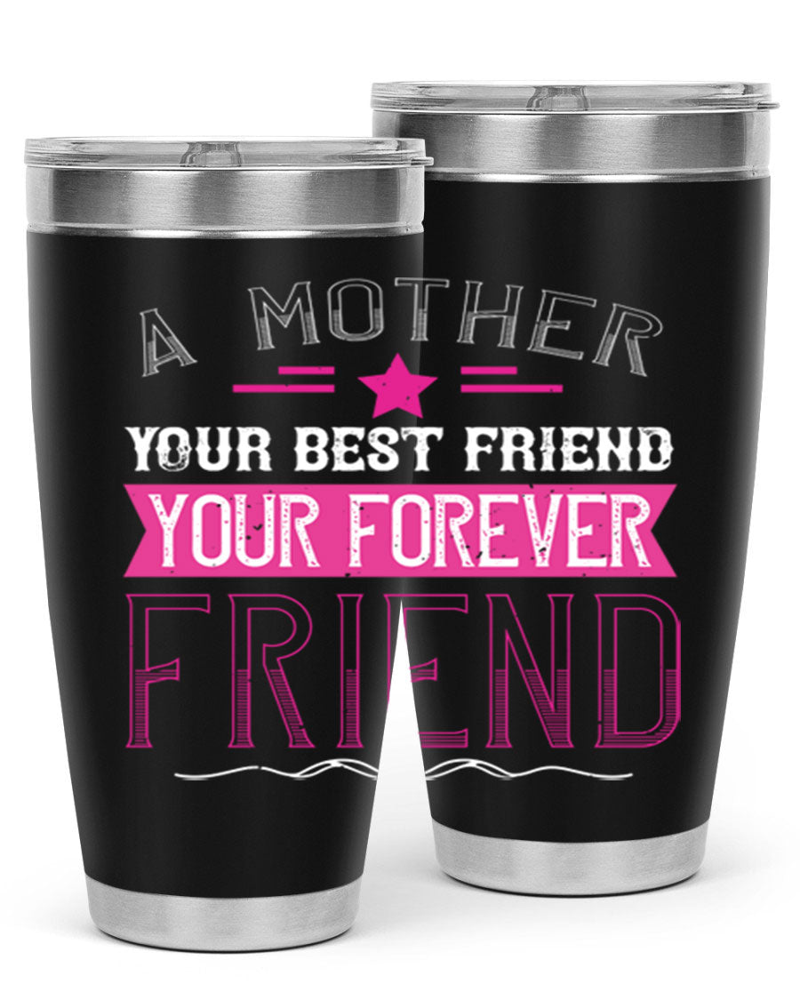 Stylish stainless steel tumbler featuring a heartfelt message about mothers, available in 20oz and 30oz sizes.