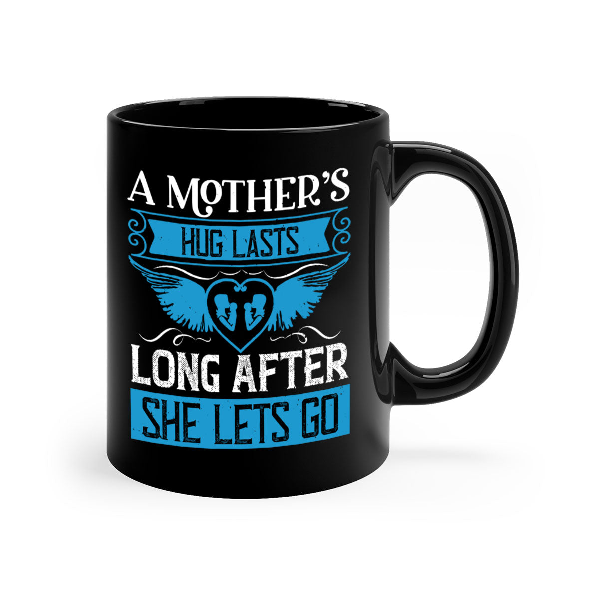 A stylish two-tone coffee mug with a colored handle and glossy finish, perfect for Mother's Day gifts.