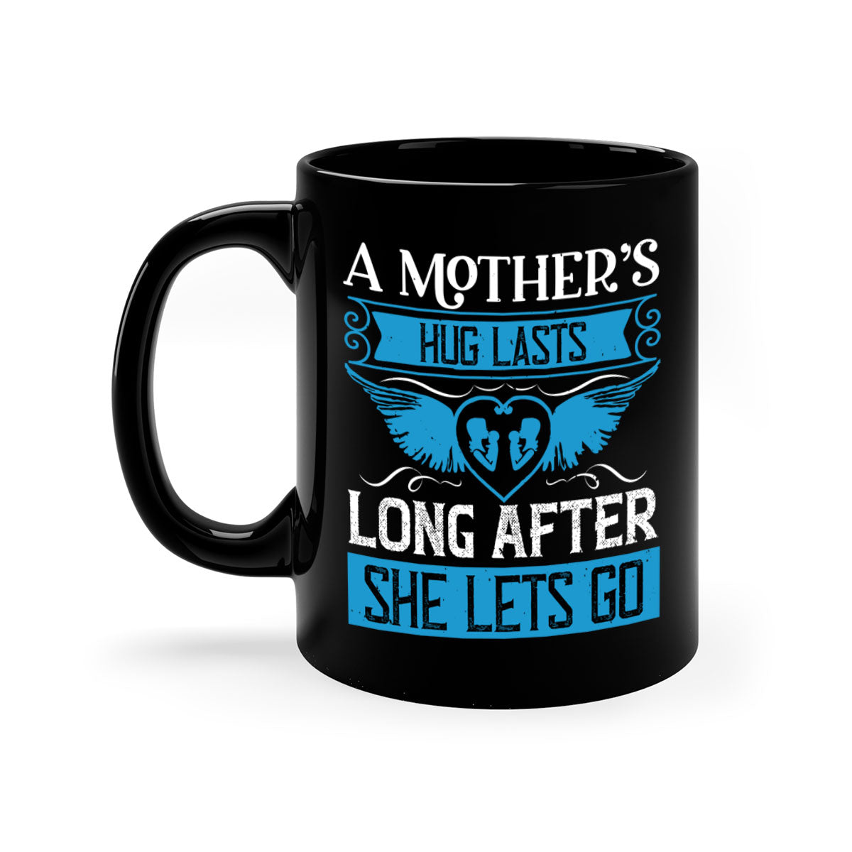 A stylish two-tone coffee mug with a colored handle and glossy finish, perfect for Mother's Day gifts.