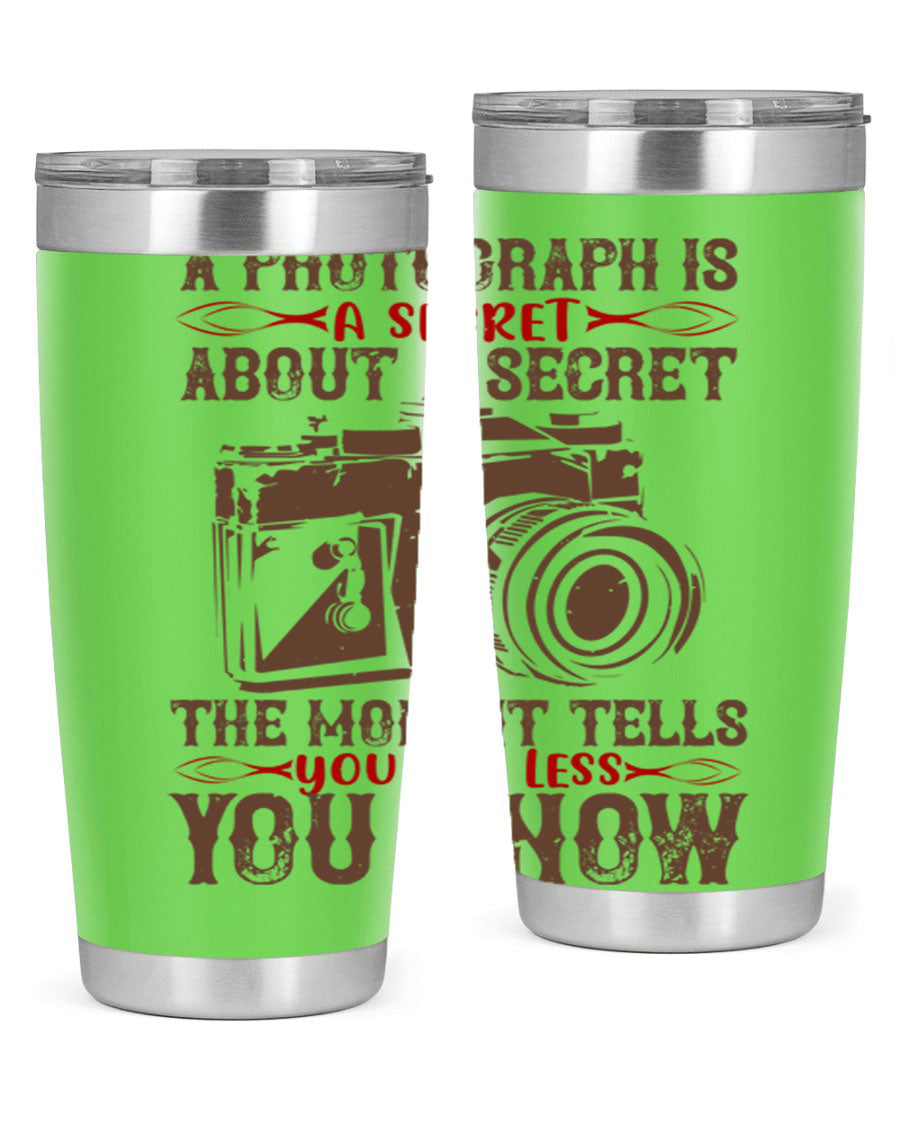 A stylish 20oz and 30oz stainless steel tumbler featuring double wall vacuum insulation, designed to keep drinks hot or cold for hours.