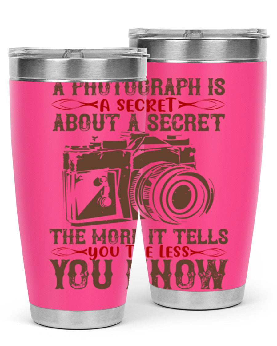 A stylish 20oz and 30oz stainless steel tumbler featuring double wall vacuum insulation, designed to keep drinks hot or cold for hours.