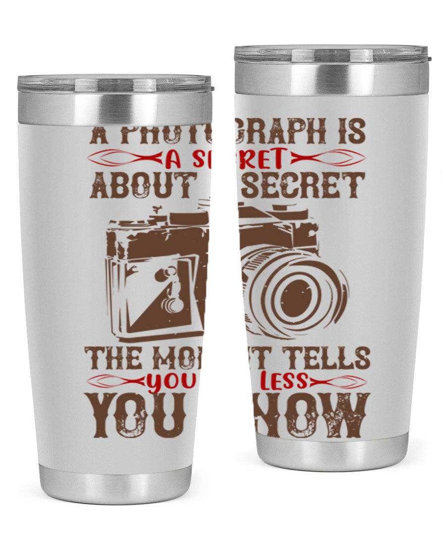 A stylish 20oz and 30oz stainless steel tumbler featuring double wall vacuum insulation, designed to keep drinks hot or cold for hours.