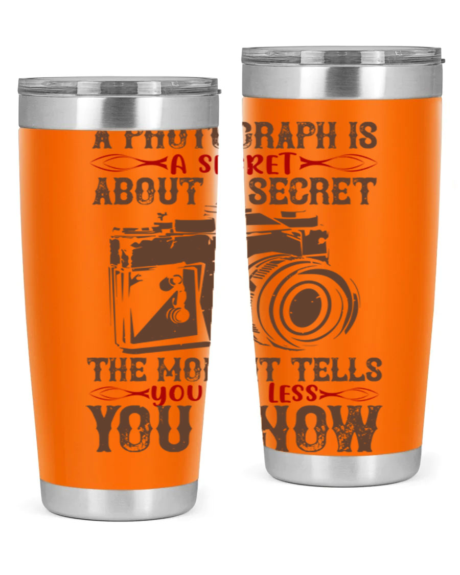 A stylish 20oz and 30oz stainless steel tumbler featuring double wall vacuum insulation, designed to keep drinks hot or cold for hours.