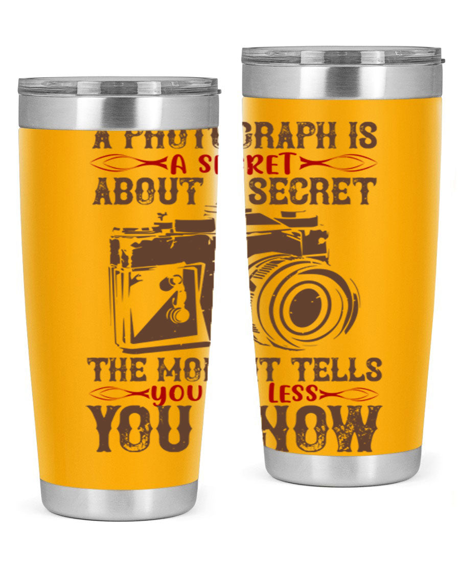 A stylish 20oz and 30oz stainless steel tumbler featuring double wall vacuum insulation, designed to keep drinks hot or cold for hours.