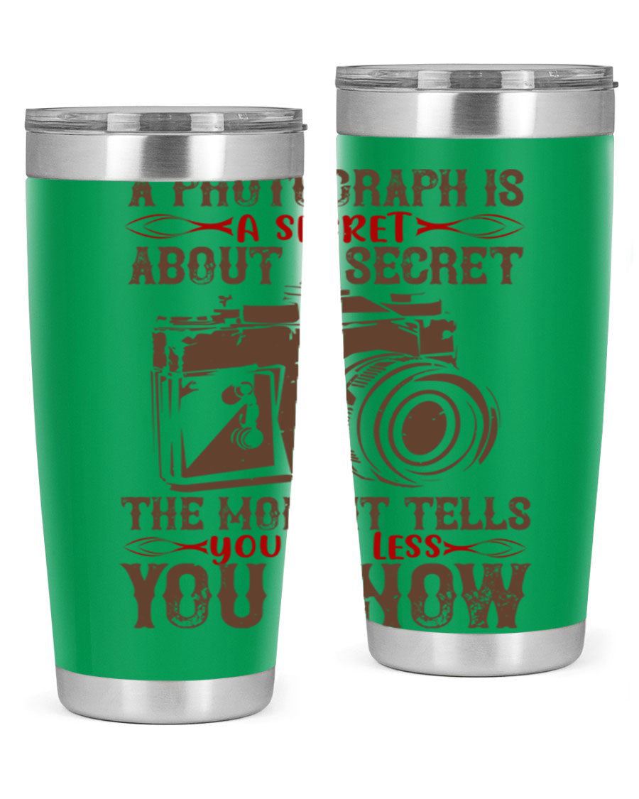 A stylish 20oz and 30oz stainless steel tumbler featuring double wall vacuum insulation, designed to keep drinks hot or cold for hours.