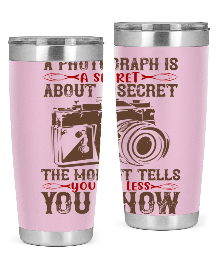 A stylish 20oz and 30oz stainless steel tumbler featuring double wall vacuum insulation, designed to keep drinks hot or cold for hours.