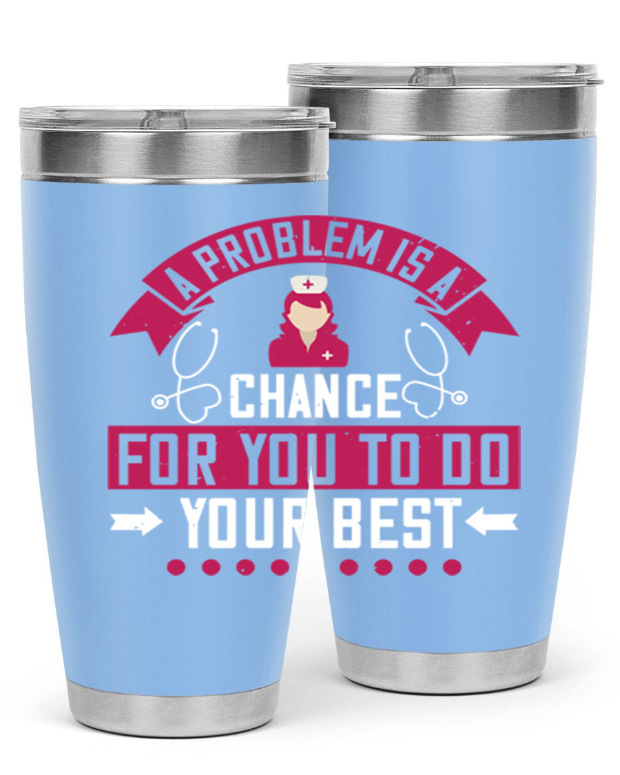 A stainless steel tumbler with a motivational quote, featuring a double wall vacuum design for insulation.