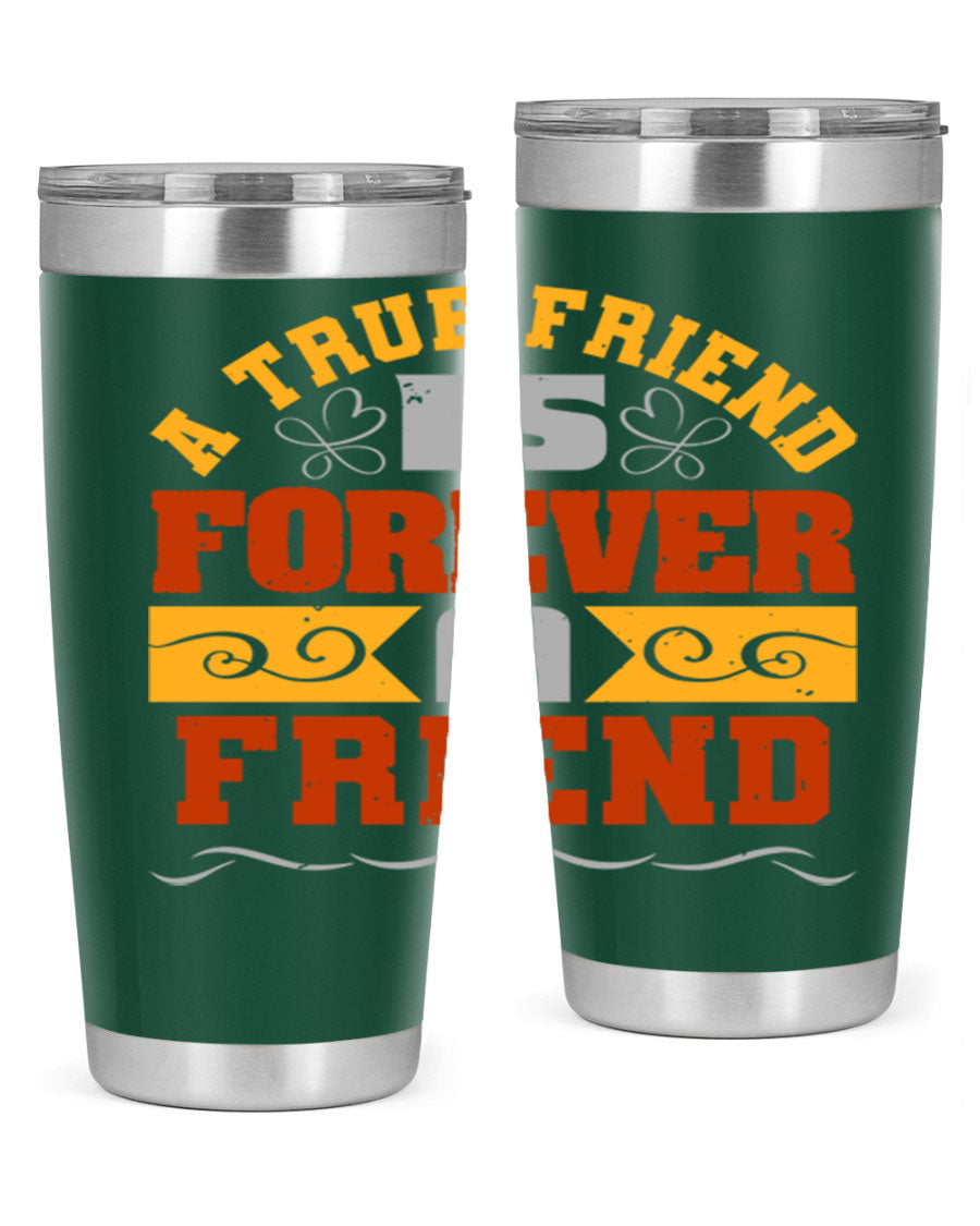 A stylish 20oz and 30oz stainless steel tumbler with a heartfelt message about friendship, featuring a double wall vacuum design.