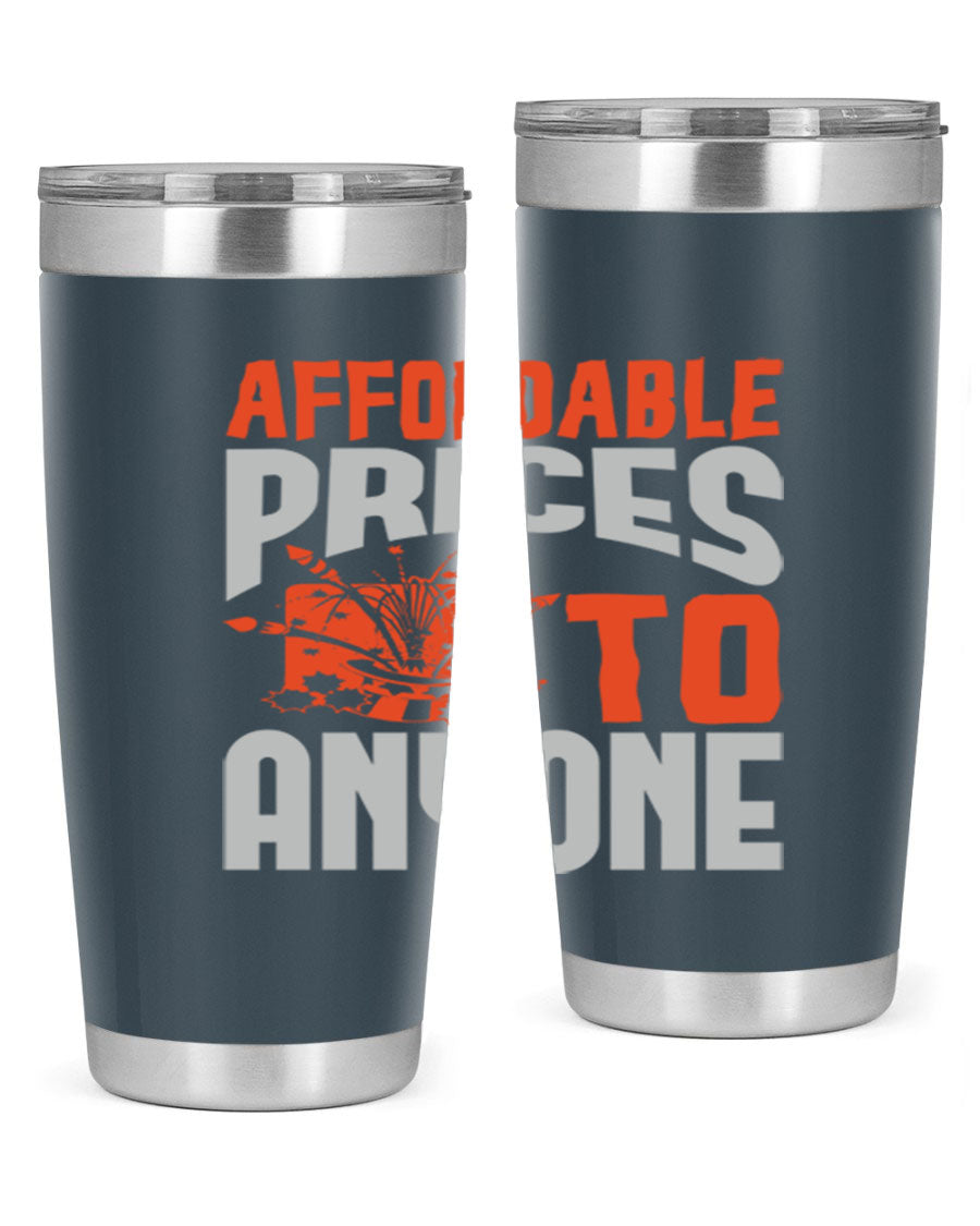 Affordable Style 4# Tumbler in stainless steel with a drink-thru lid, showcasing its sleek design and double wall vacuum insulation.