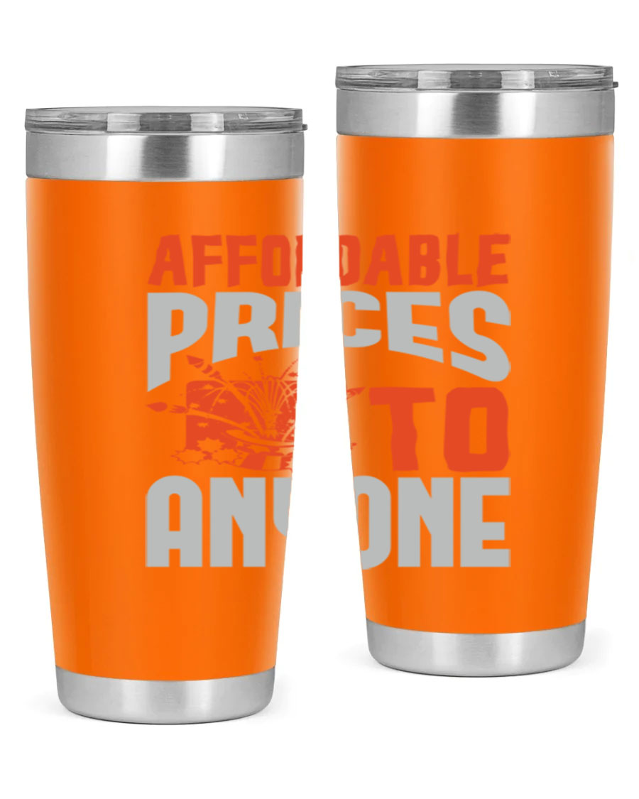 Affordable Style 4# Tumbler in stainless steel with a drink-thru lid, showcasing its sleek design and double wall vacuum insulation.