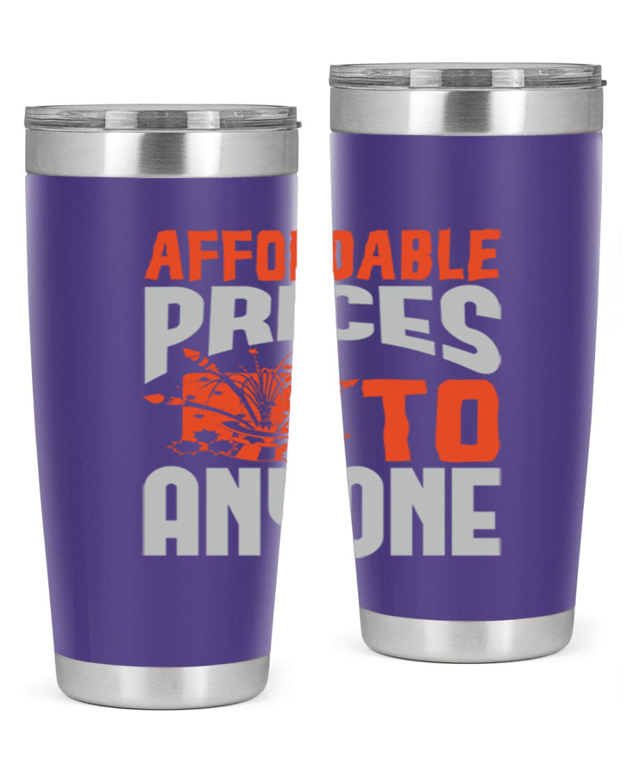 Affordable Style 4# Tumbler in stainless steel with a drink-thru lid, showcasing its sleek design and double wall vacuum insulation.