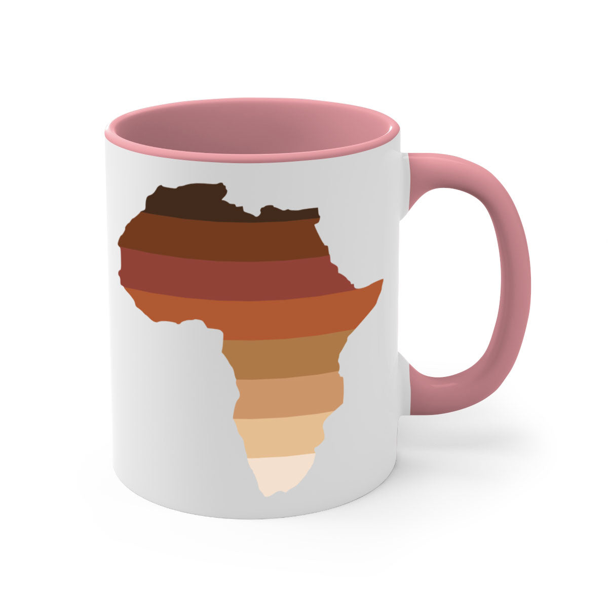 Africa Shades 277# Mug featuring a glossy finish with a colored handle and interior, available in multiple colors.