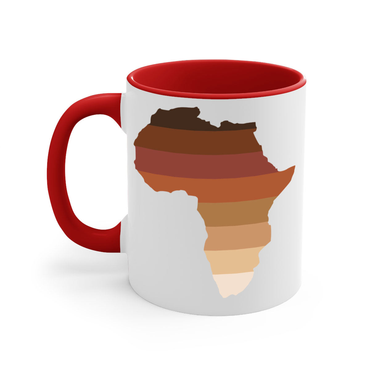 Africa Shades 277# Mug featuring a glossy finish with a colored handle and interior, available in multiple colors.