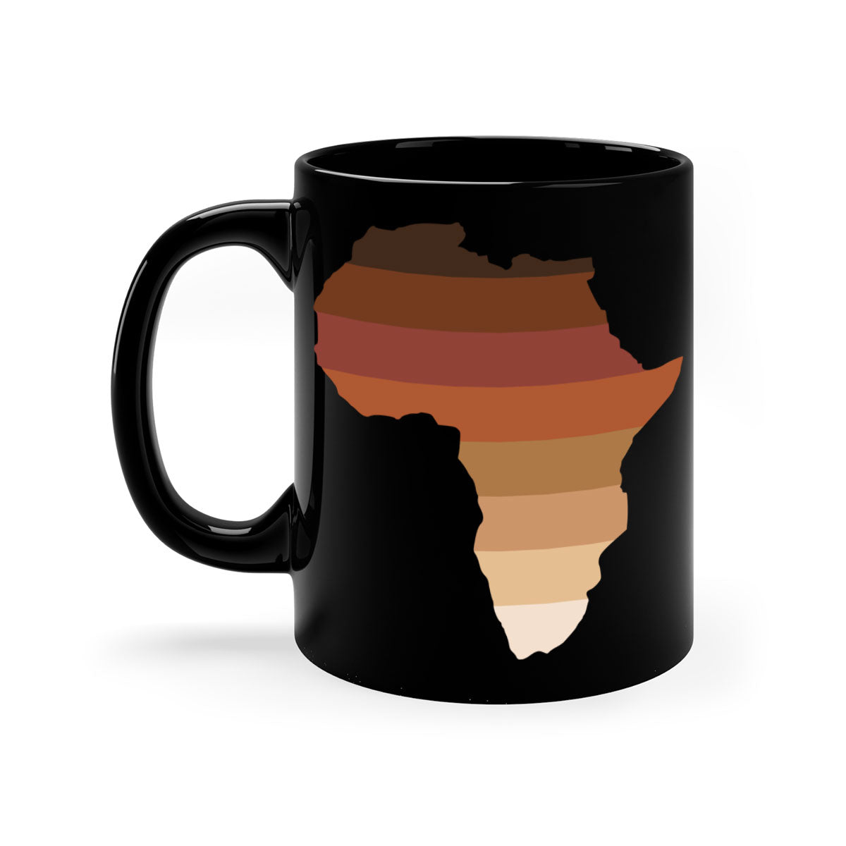 Africa Shades 277# Mug featuring a glossy finish with a colored handle and interior, available in multiple colors.