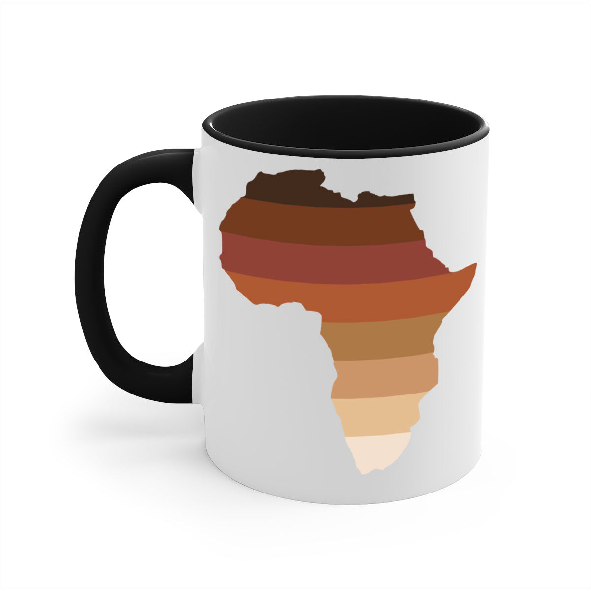 Africa Shades 277# Mug featuring a glossy finish with a colored handle and interior, available in multiple colors.