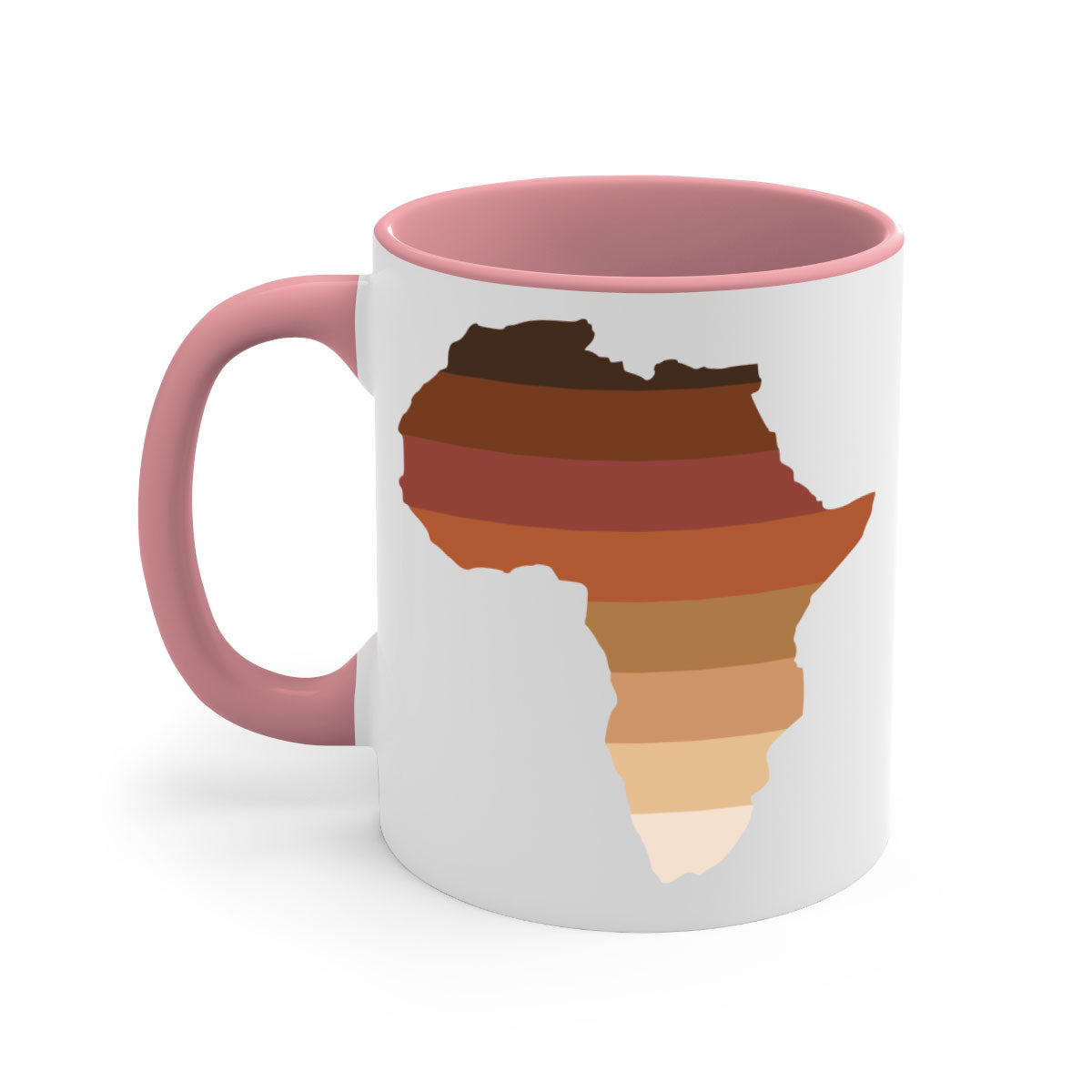 Africa Shades 277# Mug featuring a glossy finish with a colored handle and interior, available in multiple colors.