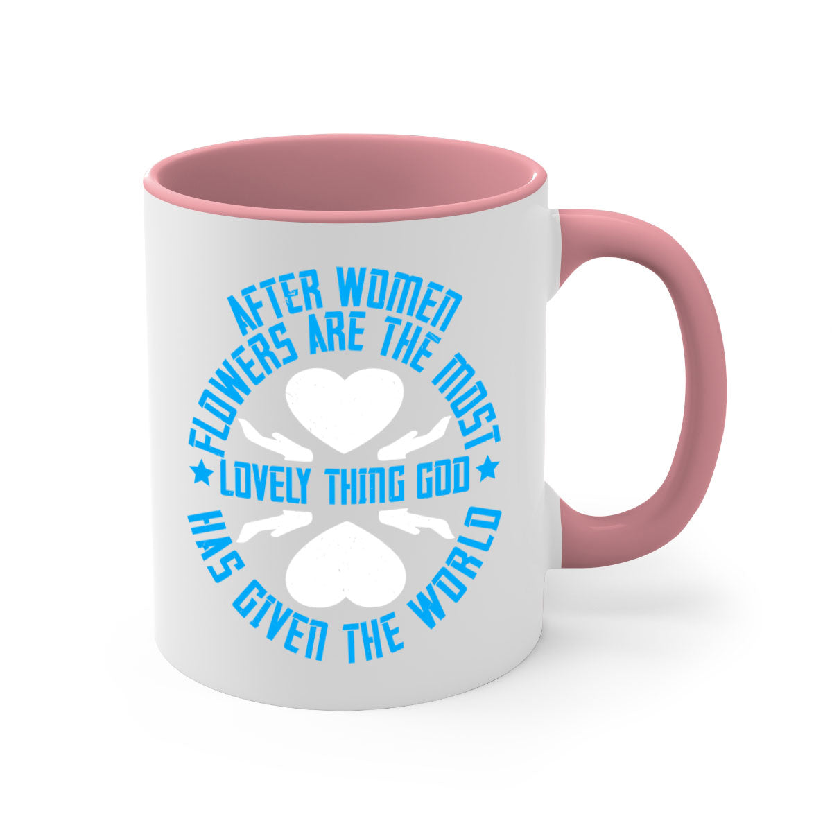 A stylish two-tone ceramic mug featuring a colored handle and interior, available in five vibrant colors, perfect for coffee and tea.