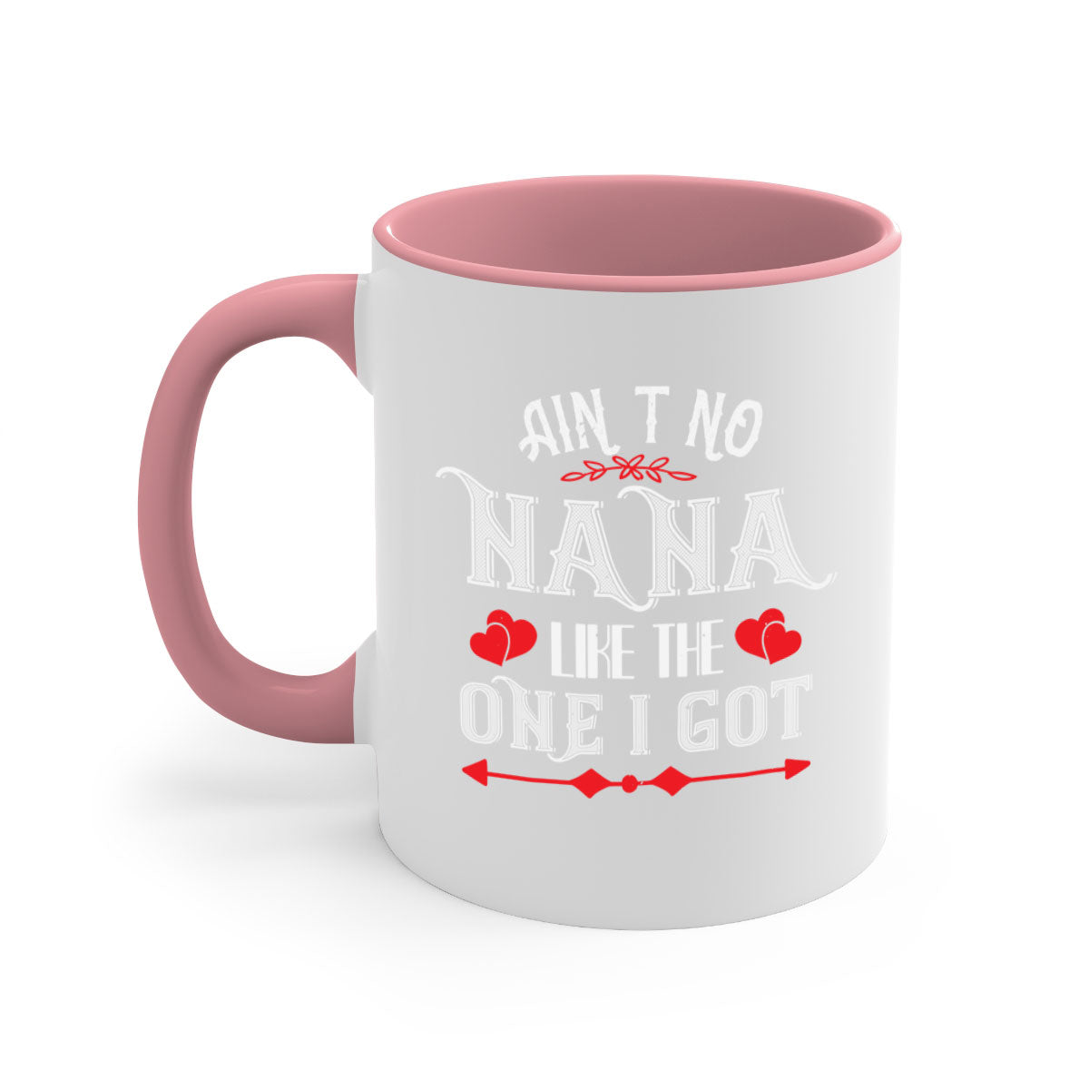 AIN’T NO NANA 38# Mug featuring a glossy finish, colored handle, and interior, available in multiple colors and sizes.
