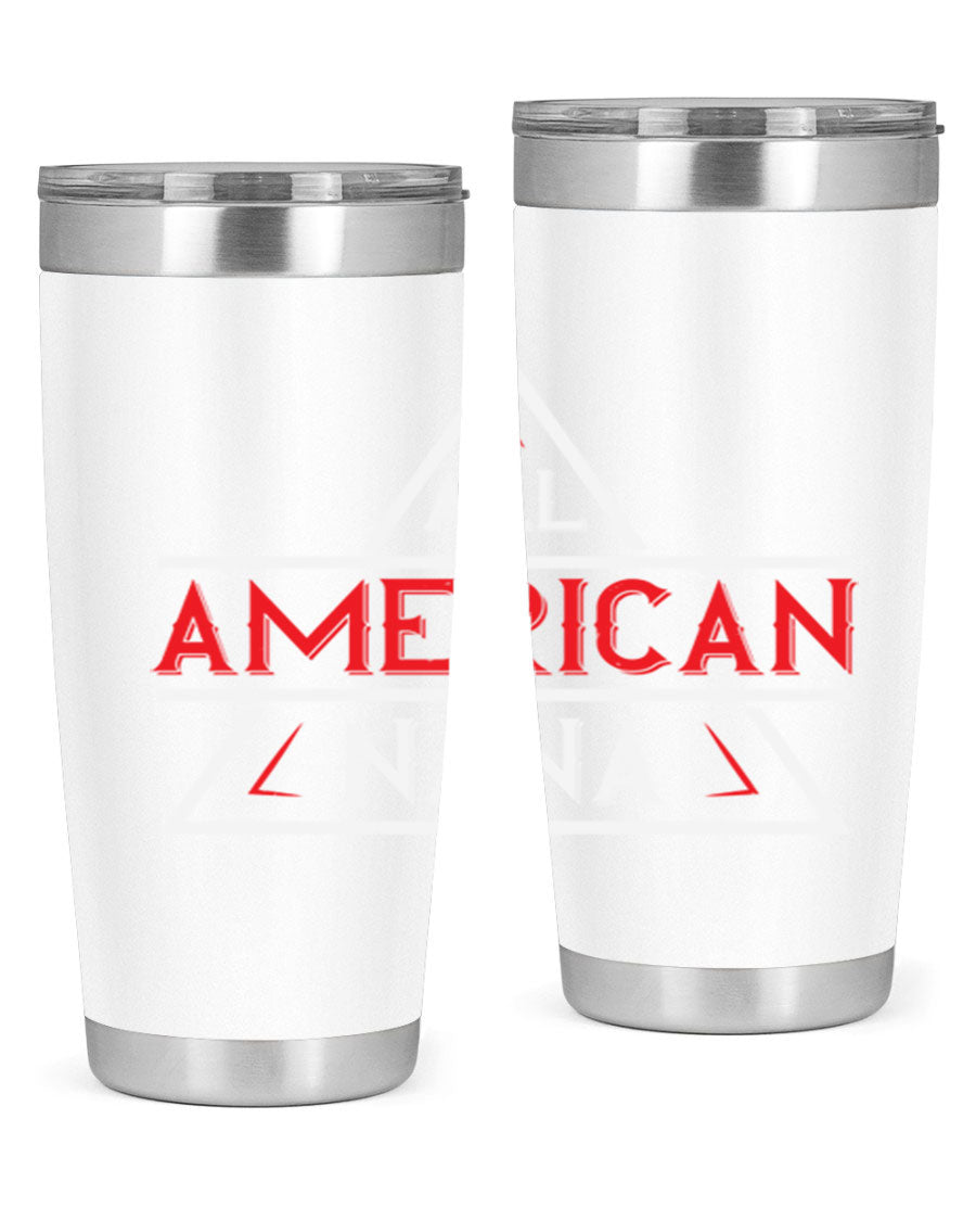 ALL American Nana 37# Tumbler featuring a stylish design, double wall vacuum stainless steel, and a press-in drink-thru lid.
