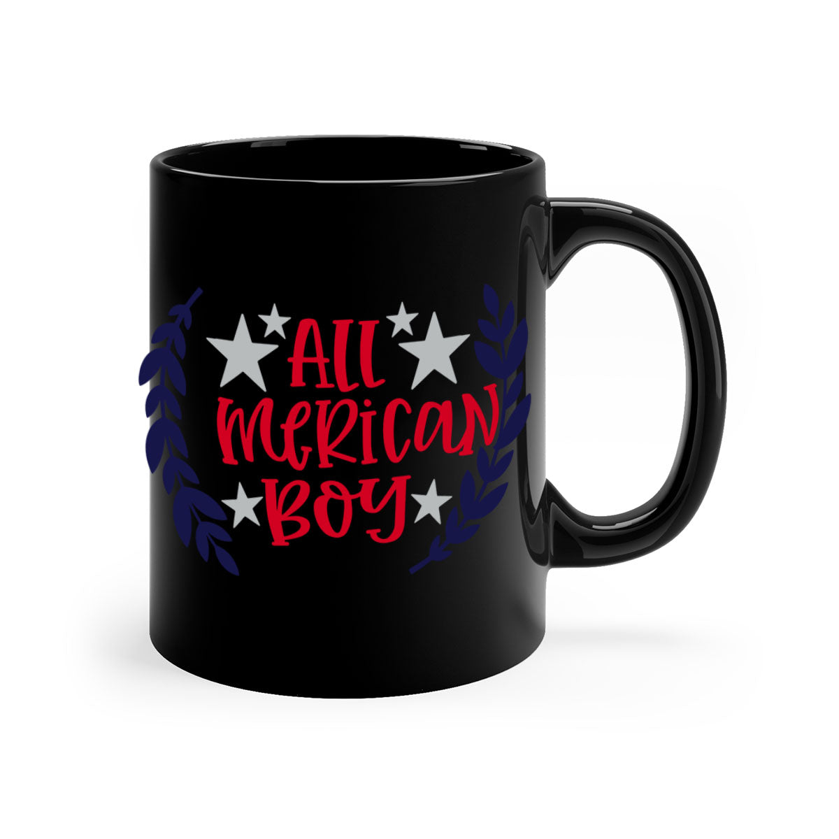 All Merican Boy Style 143# Mug featuring a glossy finish, colored handle, and interior, available in multiple colors.